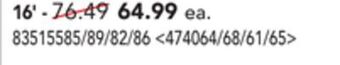 RONA 16' prime composite deck board offer