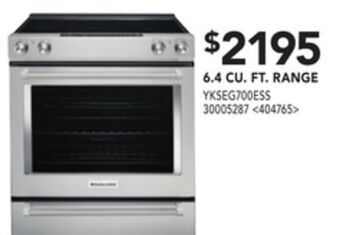 RONA Kitchenaid® 6.4. cu.ft. range offer