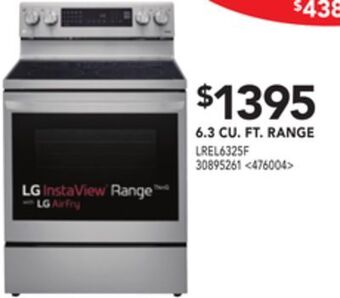 RONA 6.3 cu. ft range offer