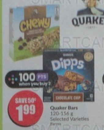 FreshCo Quaker Bars 120-156 g offer