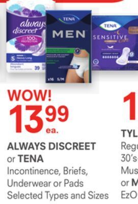 IDA Pharmacy Always discreet or tena offer