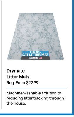 Petvalu Drymate litter mats offer