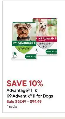 Petvalu Advantage & k9 advantix for dogs offer