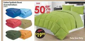 Oxford Mills Cotton synthetic duvet assorted colours offer