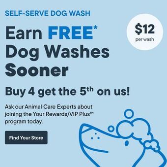 Petvalu Dog wash - learn more offer