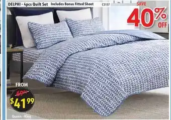 Delphi - 4pcs quilt set