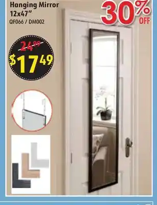 Hanging mirror 12x47