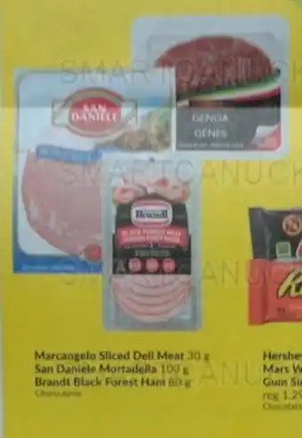 FreshCo Marcangelo Sliced Dell Meat, San Daniele Mortadella or Brandt Black Forest Ham offer