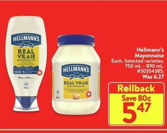 Walmart Hellmann's Mayonnaise offer