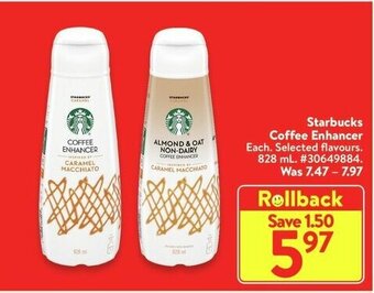 Walmart Starbucks Coffee Enhancer offer