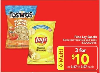 Walmart Frito Lay Snacks offer