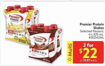 Walmart Premier Protein Shakes offer