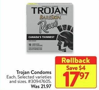 Walmart Trojan Condoms offer
