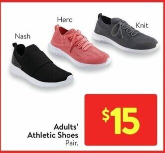 Walmart Adults' Athletic Shoes offer