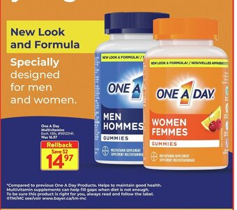 Walmart One A Day Multivitamins offer