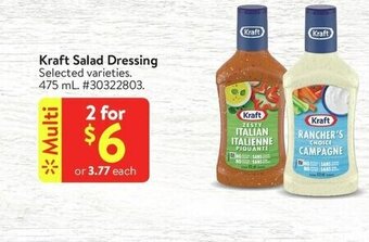 Walmart Kraft Salad Dressing offer