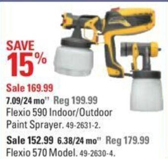 Canadian Tire Flexio 590 Indoor/Outdoor Paint Sprayer offer