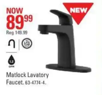 Canadian Tire Matlock Lavatory Faucet offer