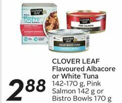 Sobeys CLOVER LEAF Flavoured Albacore or White Tuna offer
