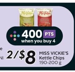 Sobeys MISS VICKIE'S Kettle Chips 190-200 g offer