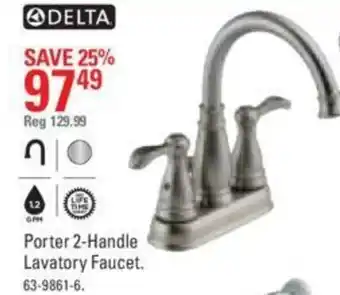 Canadian Tire Porter 2-Handle Lavatory Faucet offer