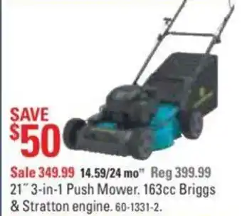 Canadian Tire 3-in-1 Push Mower offer