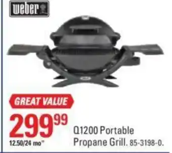 Canadian Tire Q1200 Portable Propane Grill offer