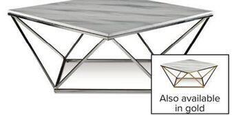 Leon's Lynn coffee table - marble and stainless steel offer