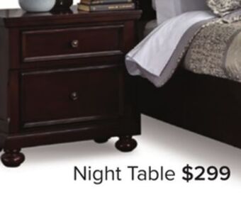 Leon's Chester night table - cherry offer