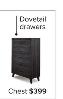 Leon's Miller 5 drawer chest - grey offer