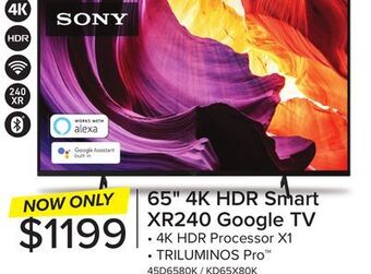 Leon's Sony 65 4k hdr led google tv - kd65x80k offer