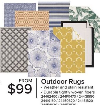 Leon's Outdoor rugs offer