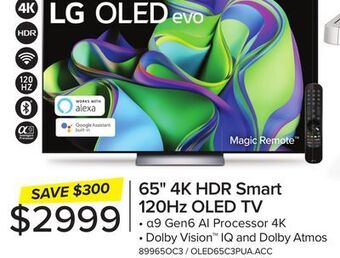 Leon's Lg 65 c3 4k oled evo with thinq ai - oled65c3pua.acc offer