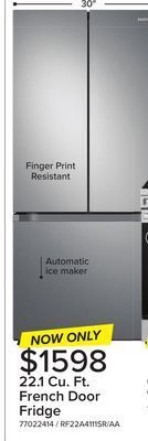 Leon's Samsung stainless steel french door refrigerator (22.1 cu.ft.) - rf22a4111sr/aa offer