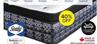 Leon's Sealy posturepedic plus sterling series - milana plush euro pillowtop queen mattress offer