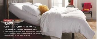 Sleep Country The bloom lift lifestyle adjustable base offer