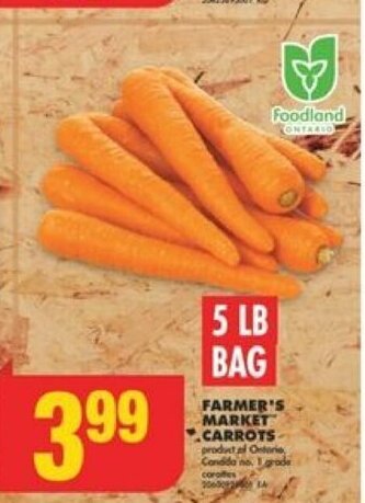 No Frills FARMER'S MARKET CARROTS offer