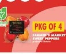 No Frills FARMER'S MARKET SWEET PEPPERS offer