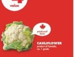 No Frills CAULIFLOWER offer