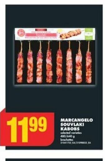 No Frills MARCANGELO SOUVLAKI KABOBS offer