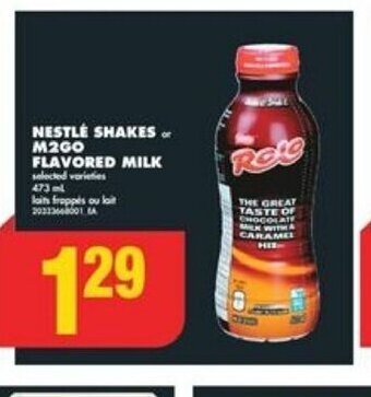 No Frills NESTLE SHAKES or M2GO FLAVORED MILK offer