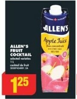 No Frills ALLEN'S FRUIT COCKTAIL offer