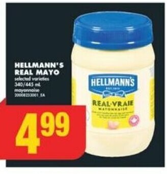 No Frills HELLMANN'S REAL MAYO offer