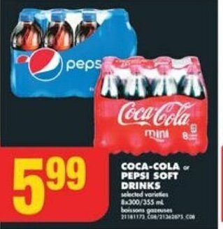 No Frills COCA-COLA PEPSI SOFT DRINKS offer