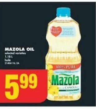 No Frills MAZOLA OIL offer