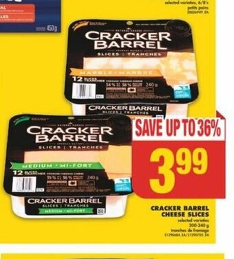 No Frills CRACKER BARREL CHEESE SLICES offer