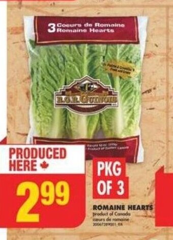 No Frills ROMAINE HEARTS offer
