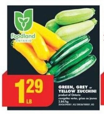 No Frills GREEN, GREY or YELLOW ZUCCHINI offer