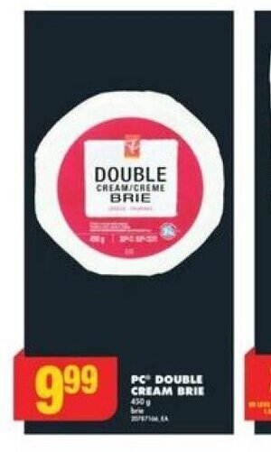 No Frills PC DOUBLE CREAM BRIE offer