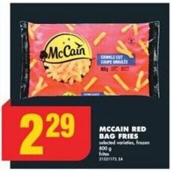 No Frills MCCAIN RED BAG FRIES offer
